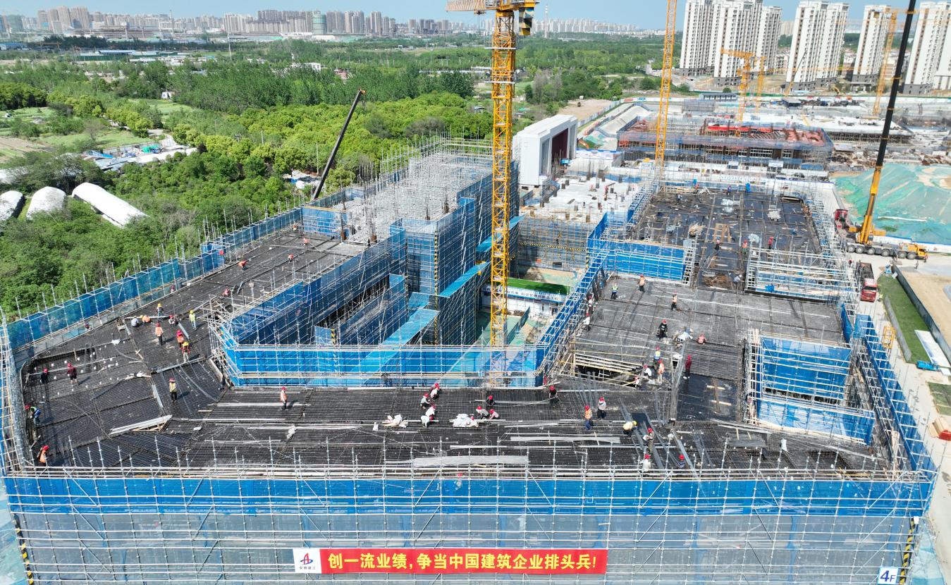 安徽三建合肥一中淝河校區(qū)項目。安徽建工集團(tuán)供圖